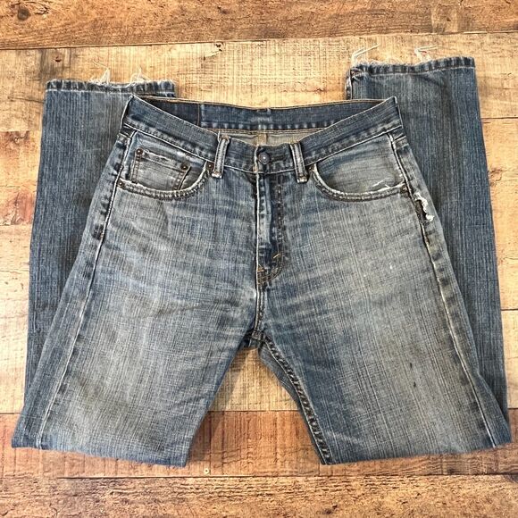Levi's Men's 505 Size 30 x 30 Distressed Straight Leg - Picture 7 of 8